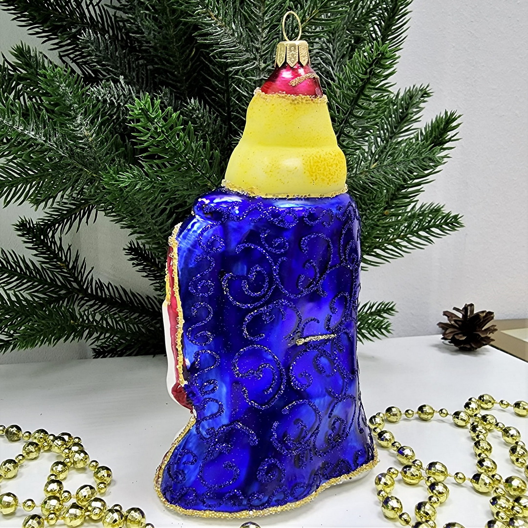 фото Стеклянная елочная игрушка Принц Лимон