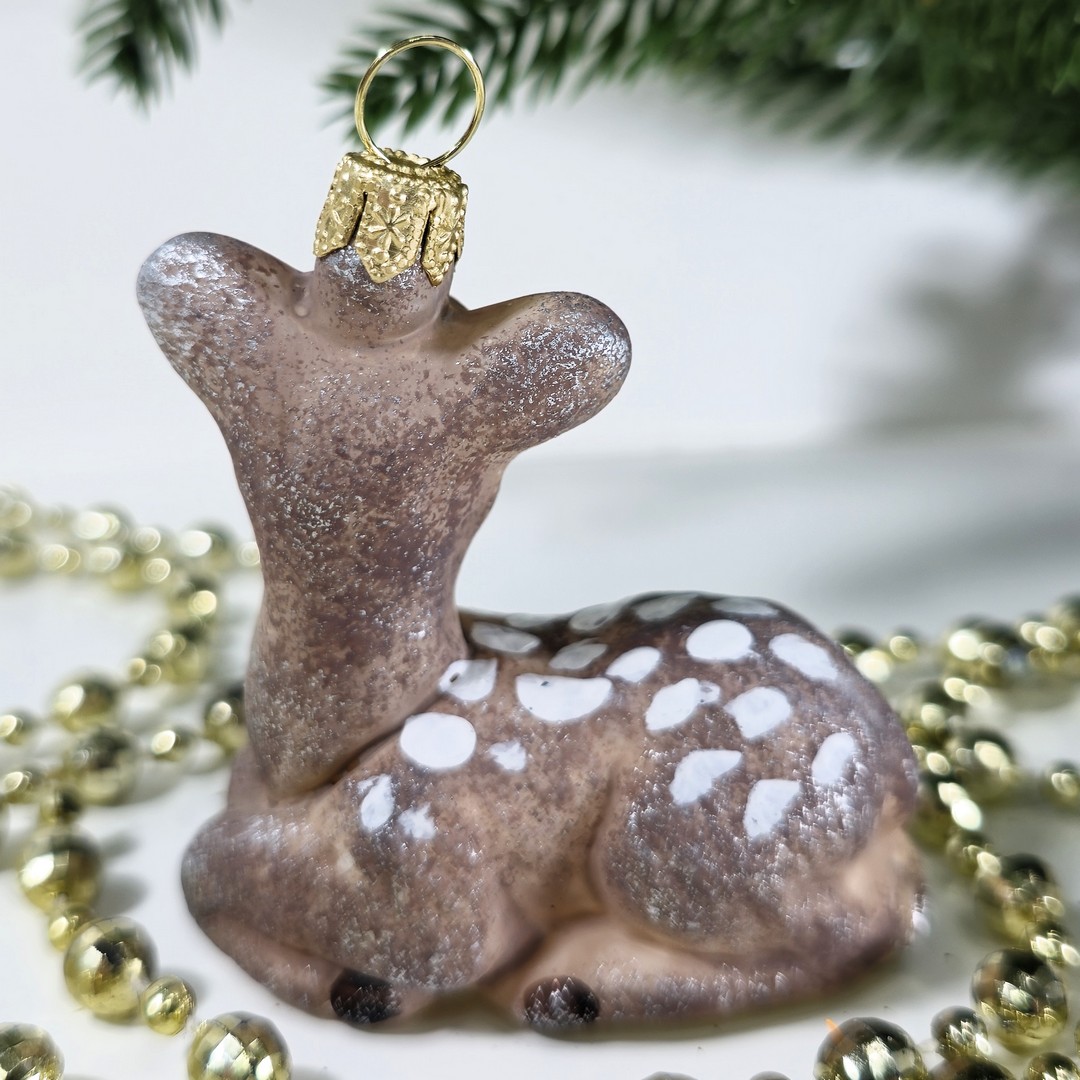 фото Irena-Co Ёлочная игрушка Олененок винтаж