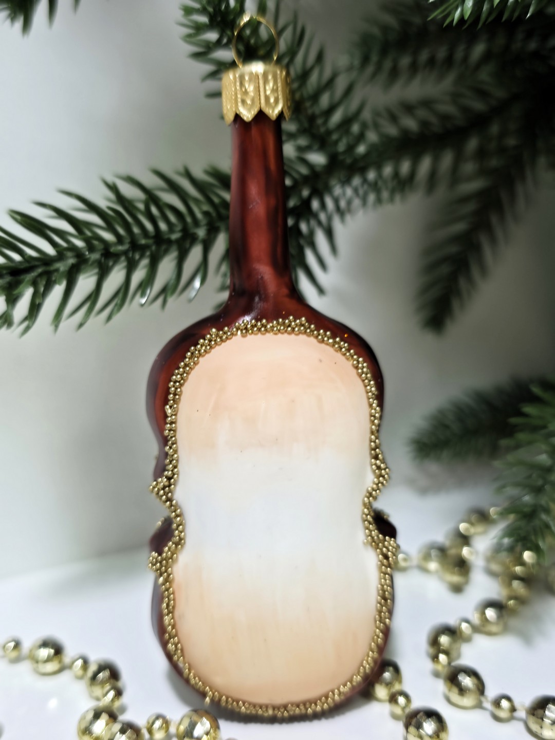 фото Стеклянная елочная игрушка Скрипка