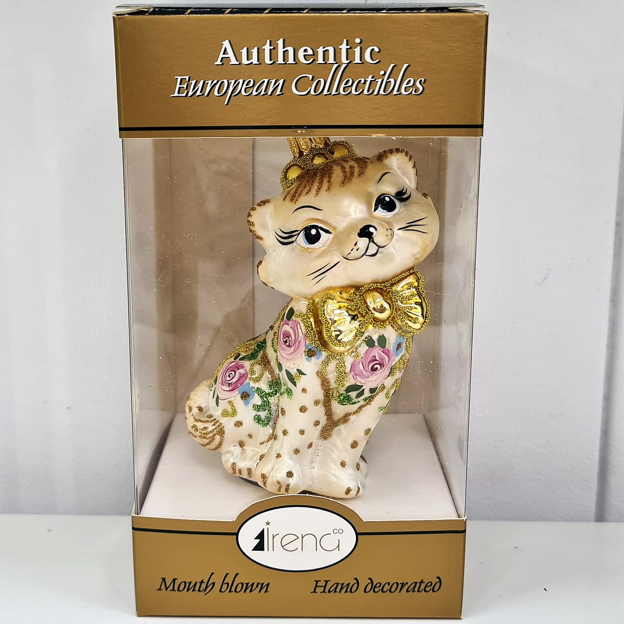 фото Стеклянная елочная игрушка Киса Мэри Версаль