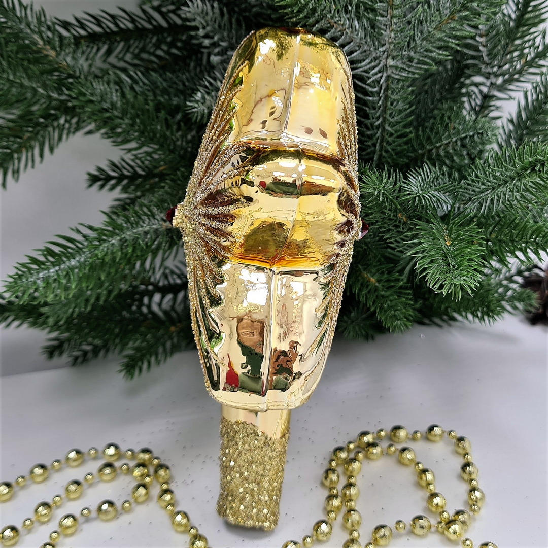 фото Верхушка на ёлку Звезда золотая