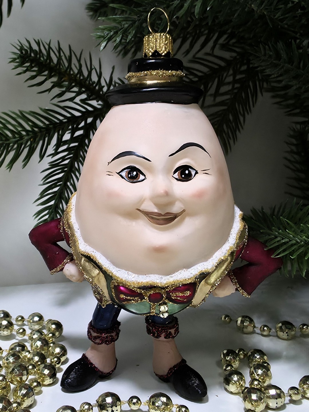 фото Стеклянная елочная игрушка Шалтай Болтай