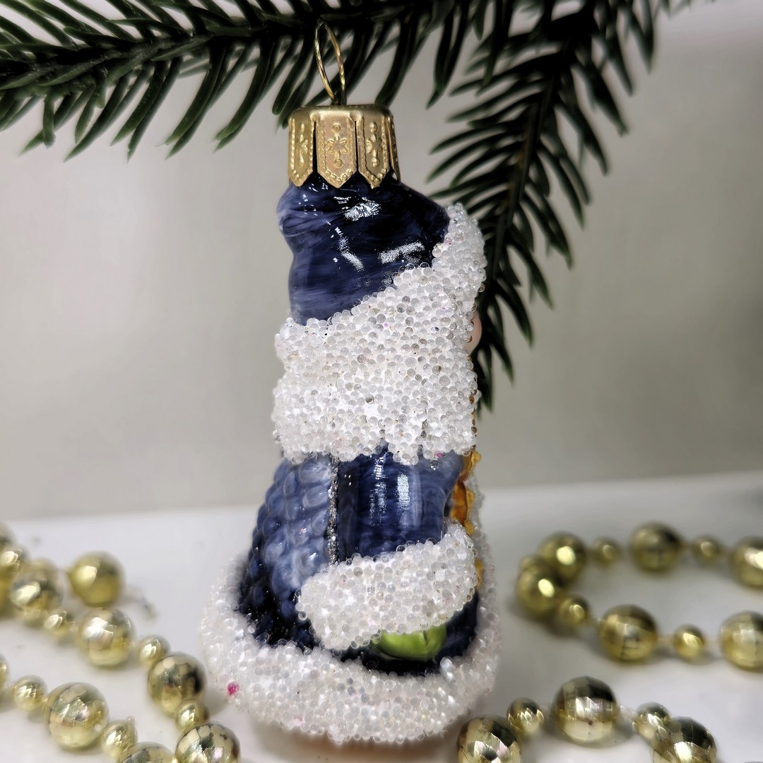 фото Стеклянная елочная игрушка Снегурочка