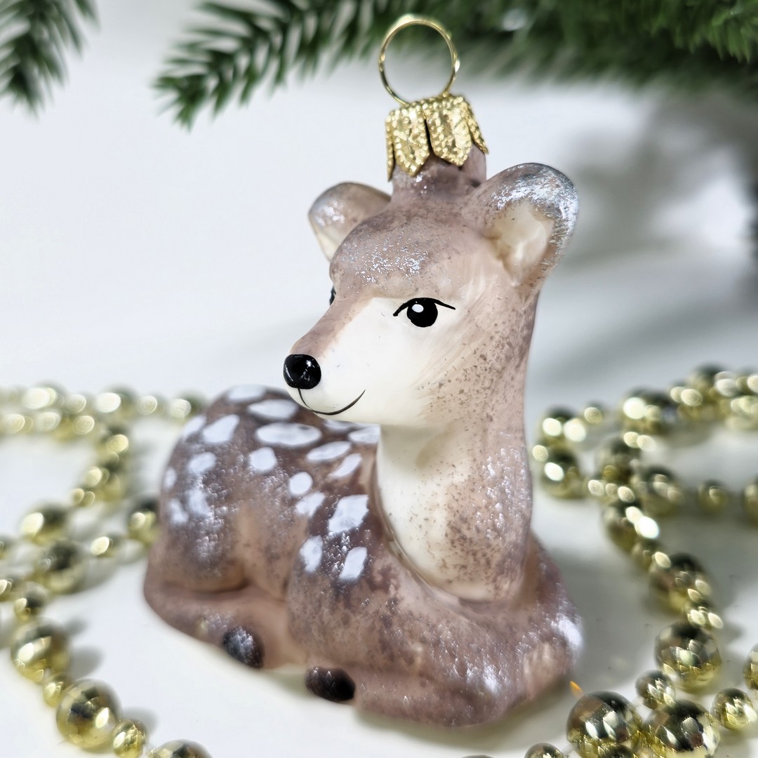 фото Irena-Co Ёлочная игрушка Олененок винтаж