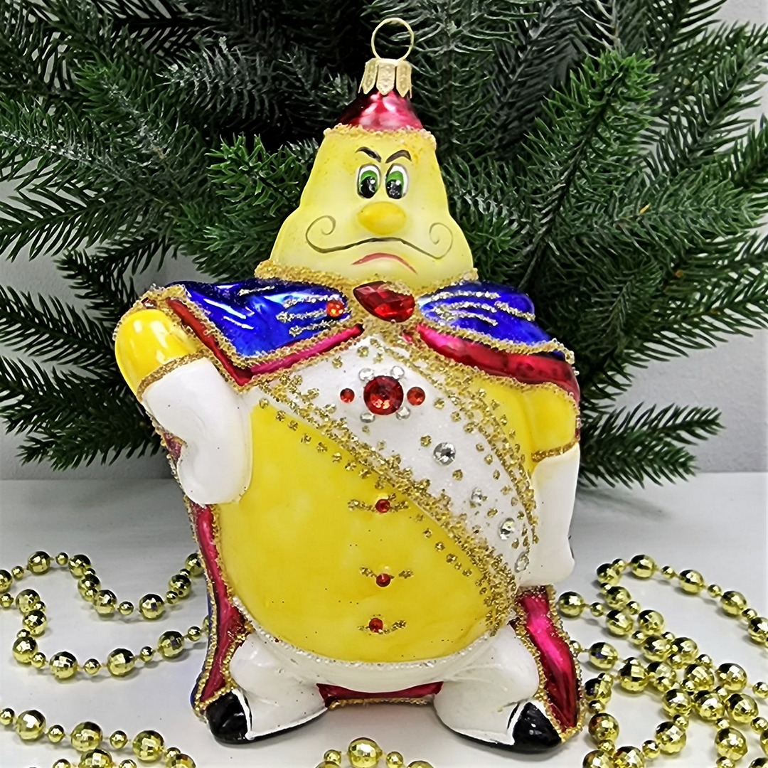 фото Стеклянная елочная игрушка Принц Лимон