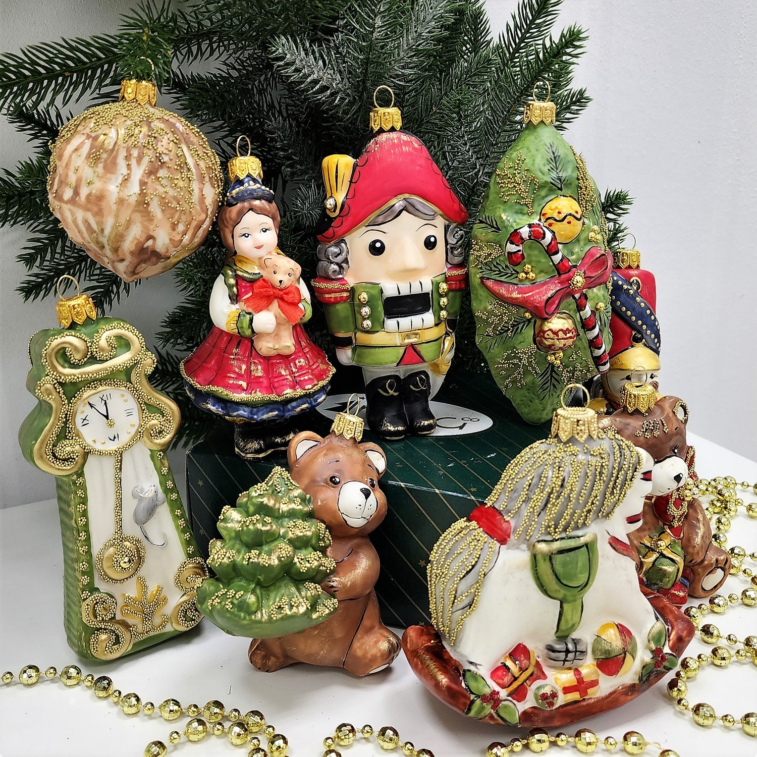 фото Набор ёлочных игрушек Щелкунчик Винтаж