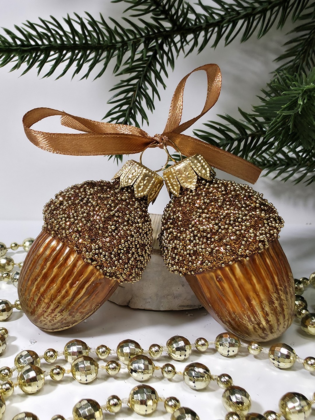 фото Набор ёлочных игрушек Два желудя