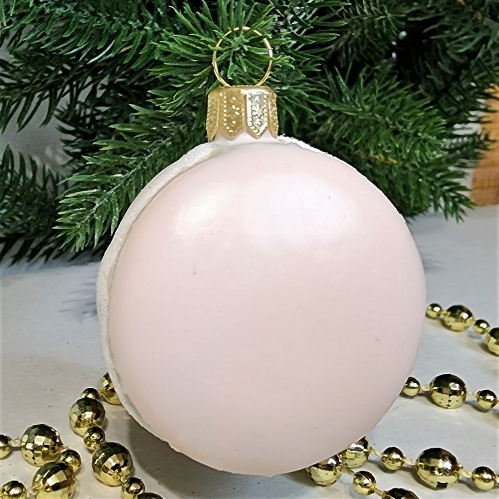 фото Стеклянная елочная игрушка Макарун