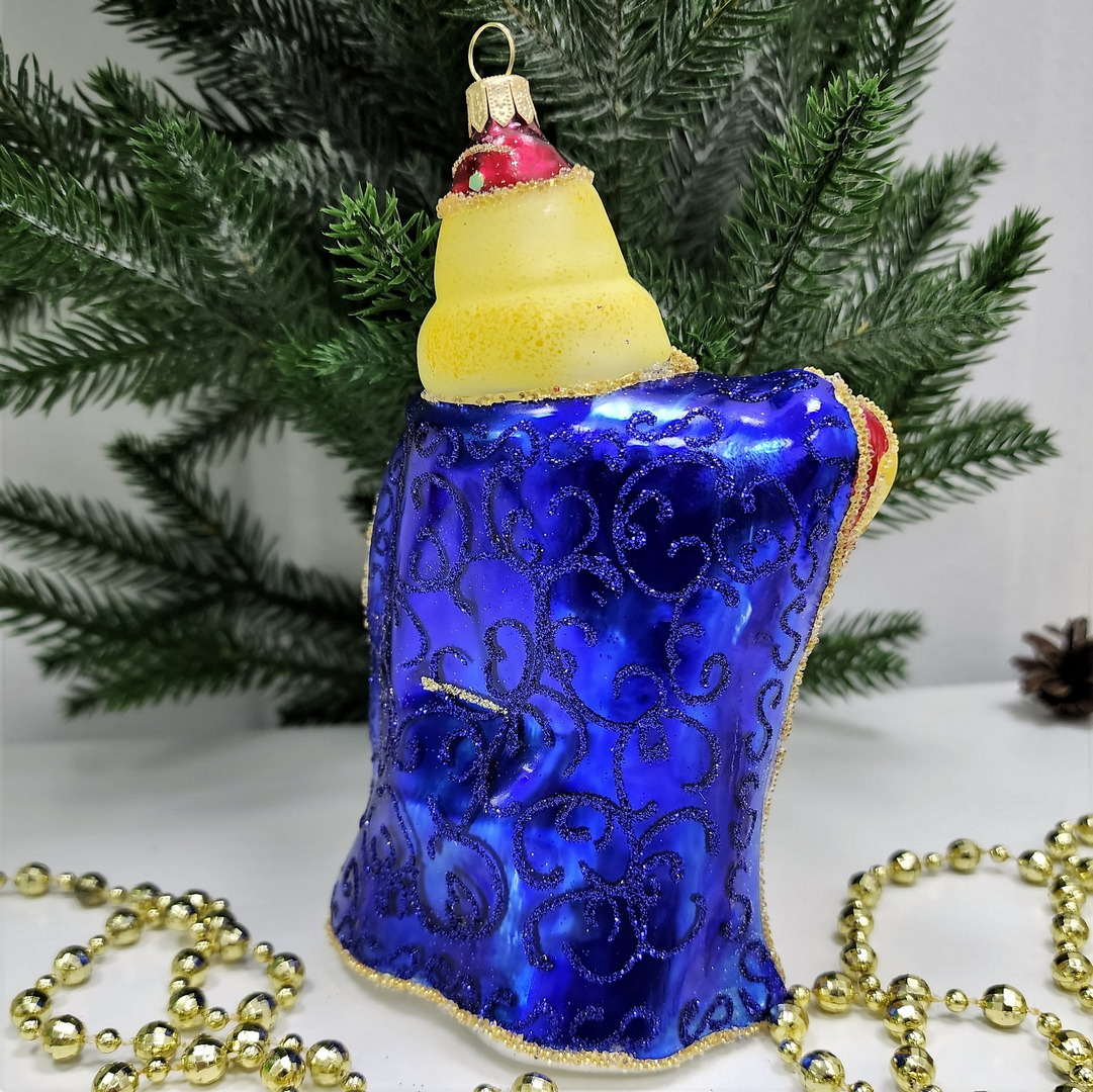 фото Стеклянная елочная игрушка Принц Лимон