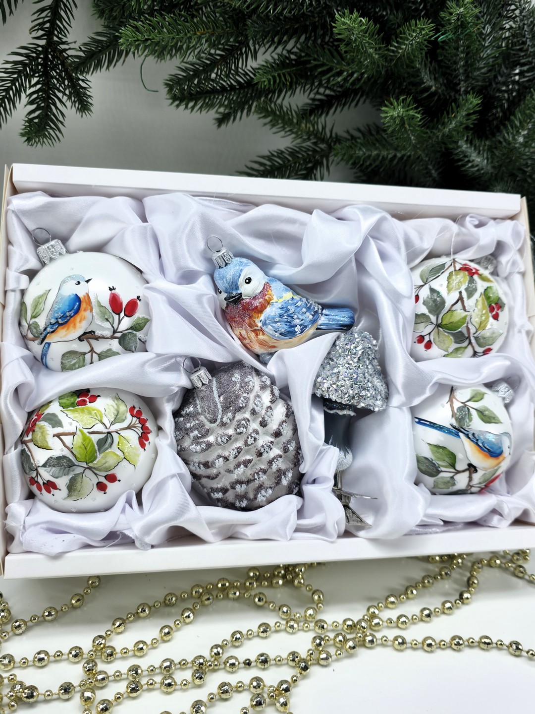 фото Набор ёлочных игрушек Шиповник