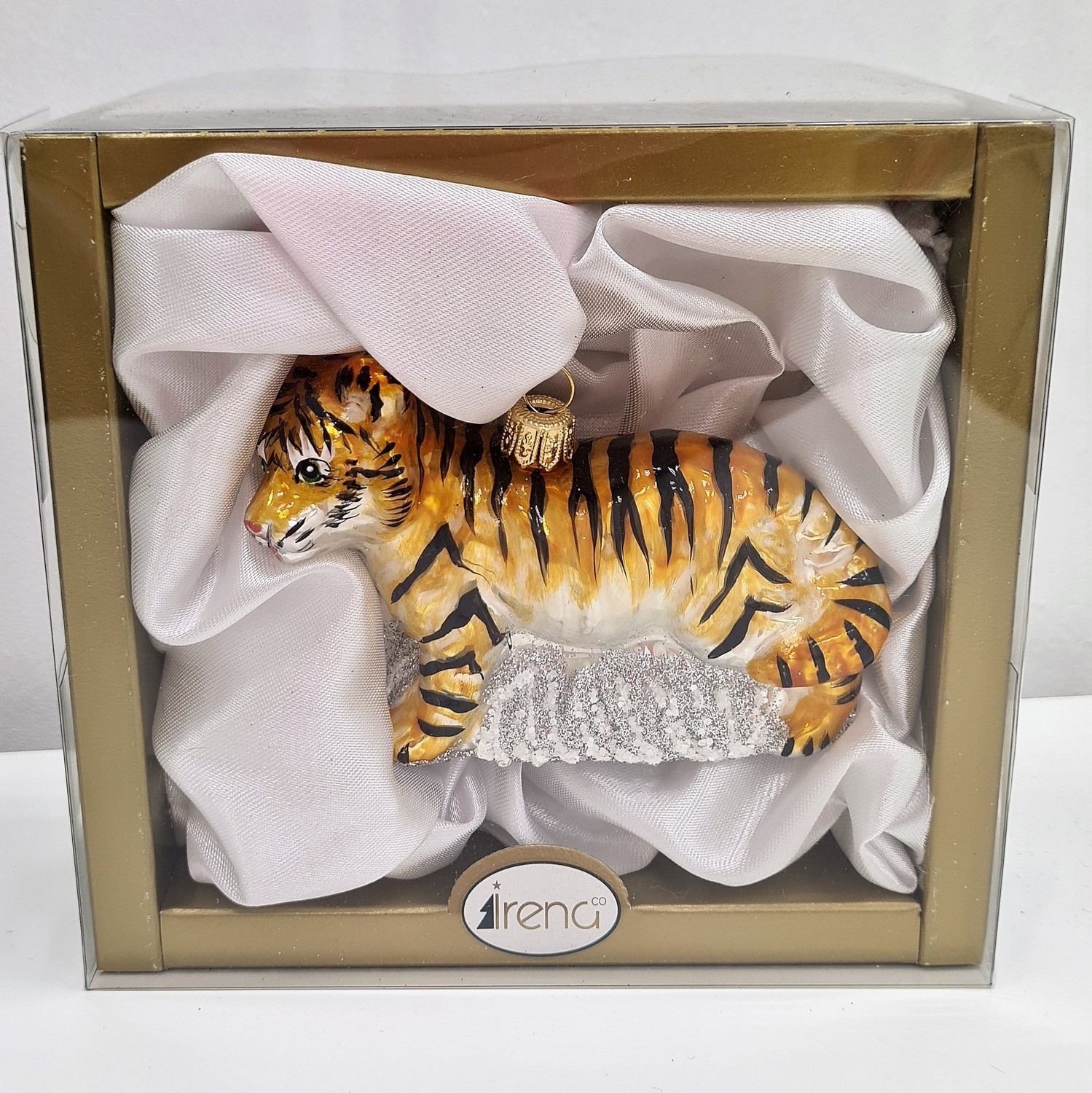 фото Стеклянная елочная игрушка Тигр