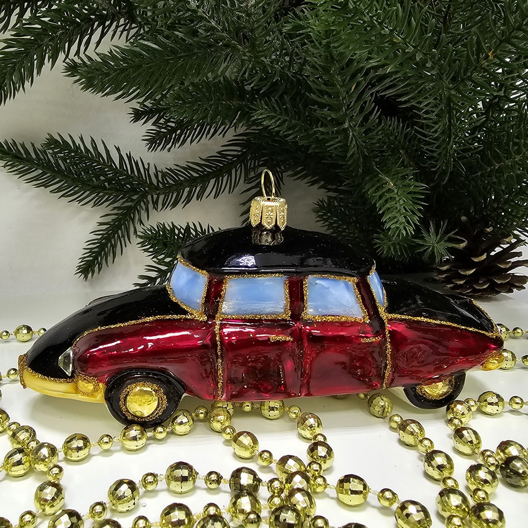 фото Стеклянная елочная игрушка Ситроен
