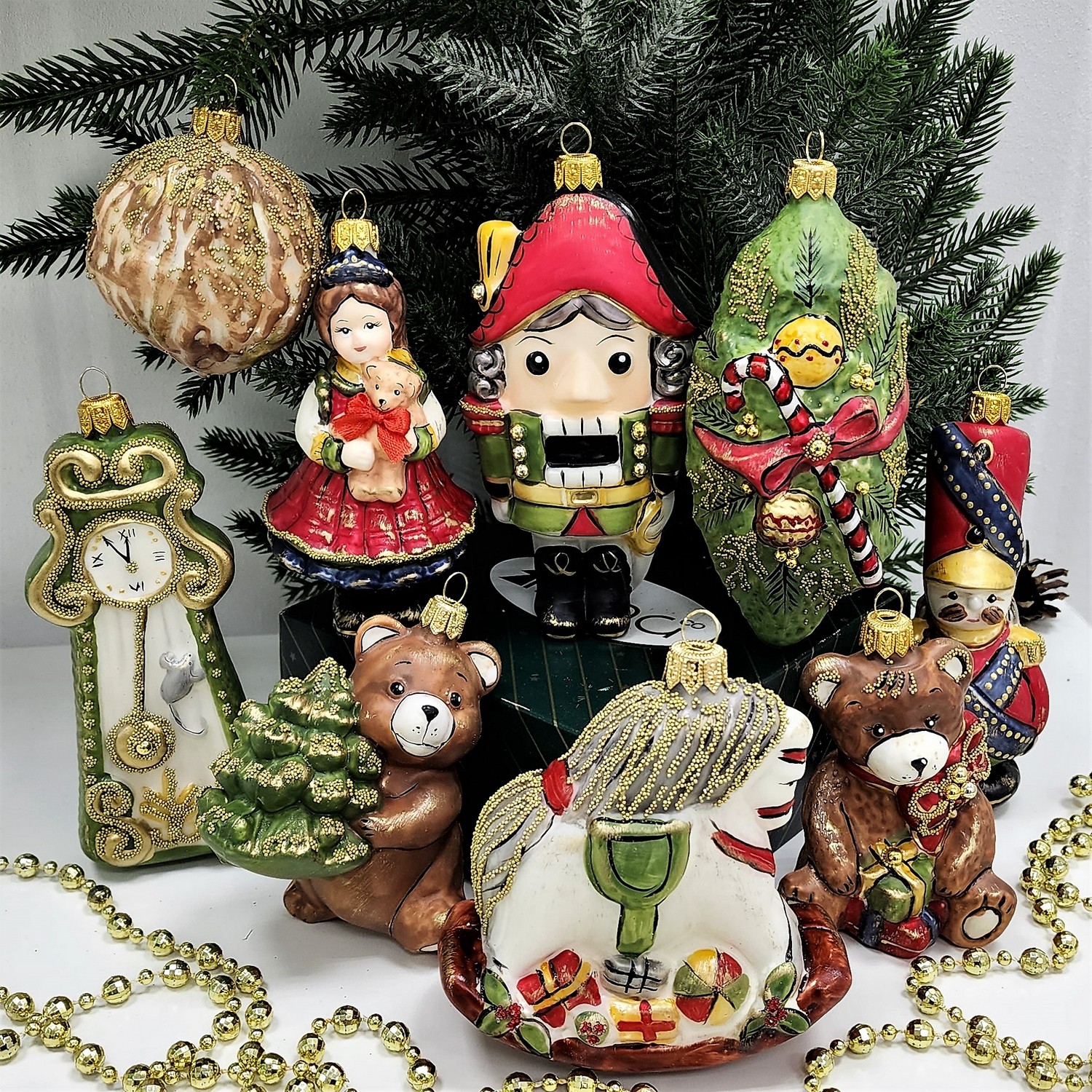 фото Набор ёлочных игрушек Щелкунчик Винтаж