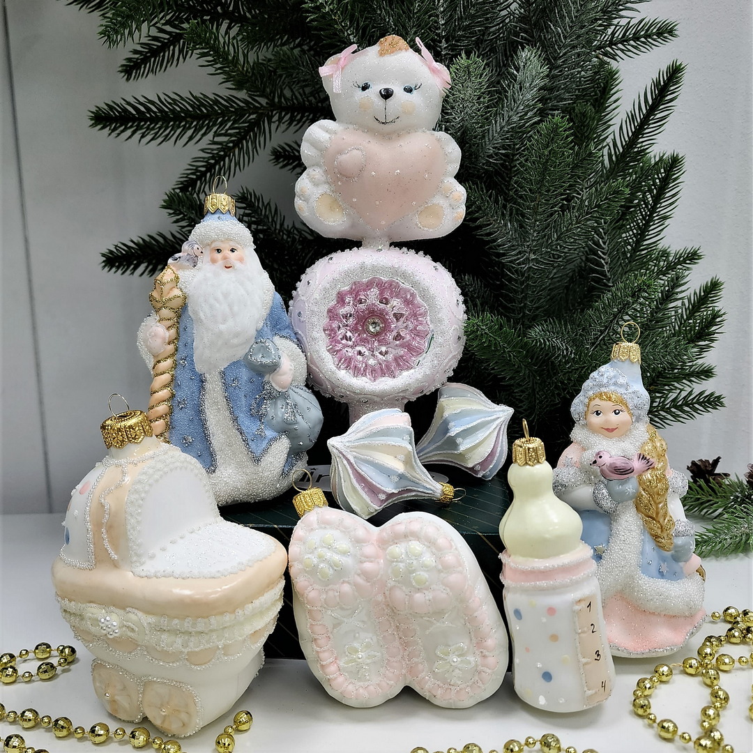 фото Набор ёлочных игрушек Бронза Детский Девочка