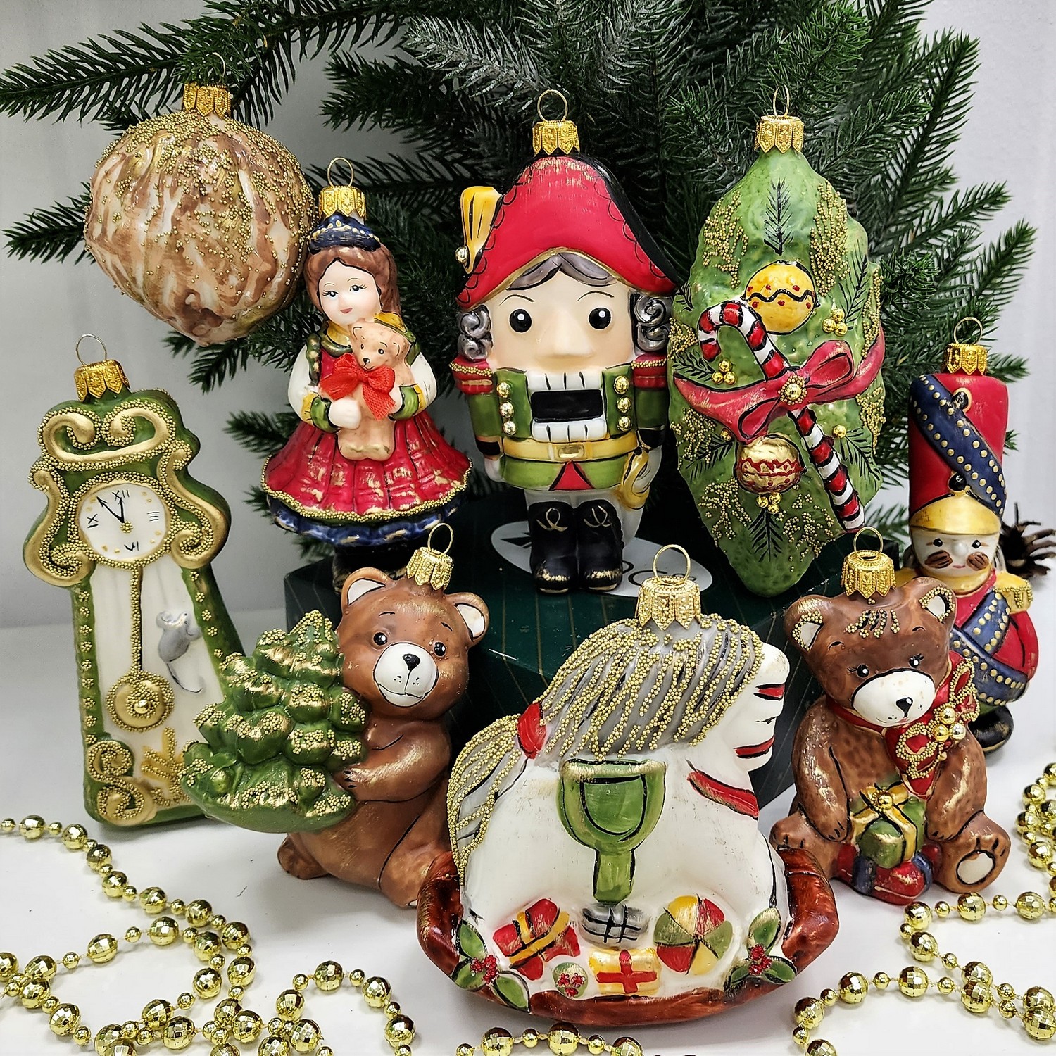 фото Набор ёлочных игрушек Щелкунчик Винтаж