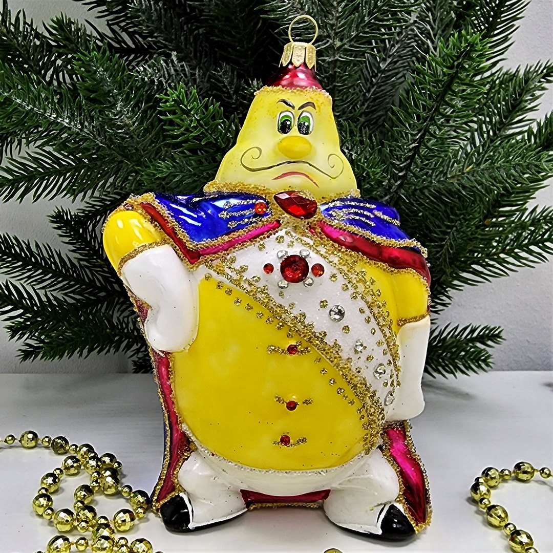 фото Стеклянная елочная игрушка Принц Лимон