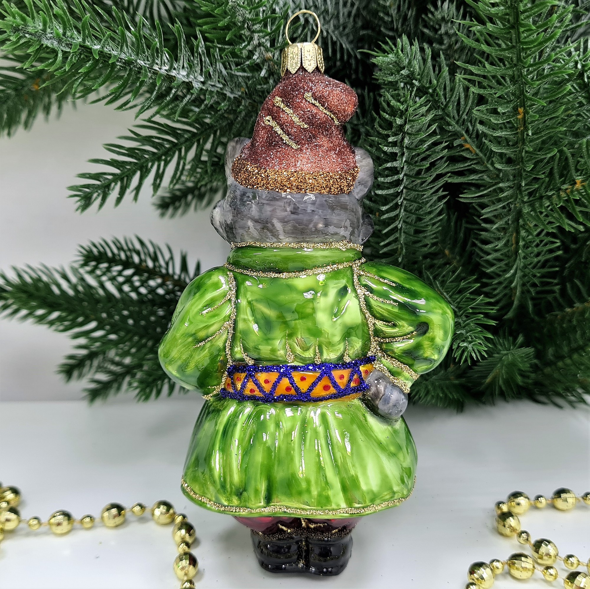 фото Irena-Co елочная игрушка, стекло Котофей