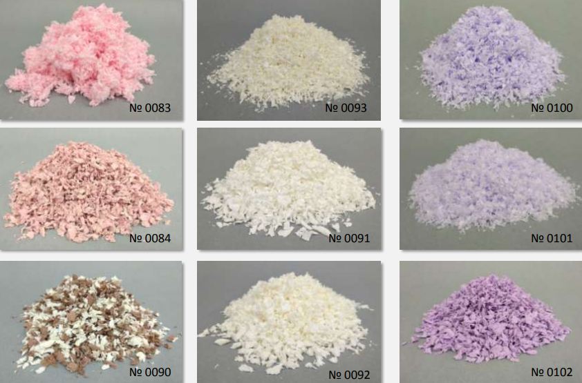 фото Снег вискозный крошка мягкая цветная 1 кг