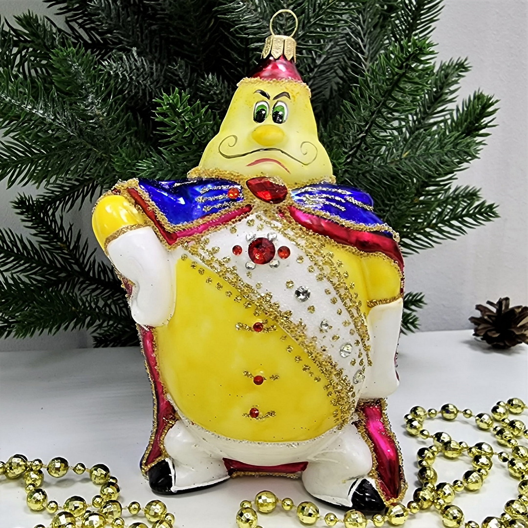 фото Стеклянная елочная игрушка Принц Лимон