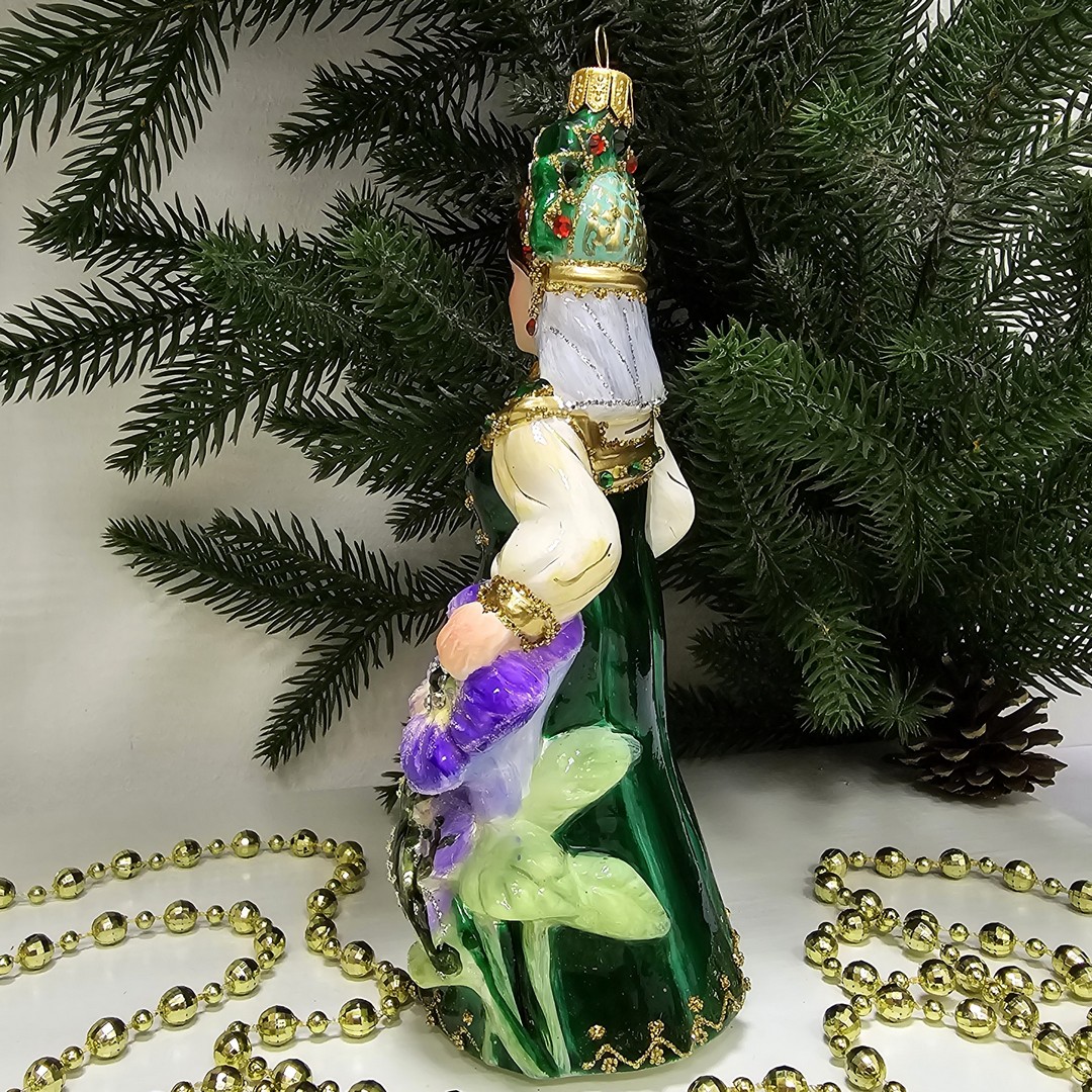 фото Стеклянная елочная игрушка Хозяйка Медной горы