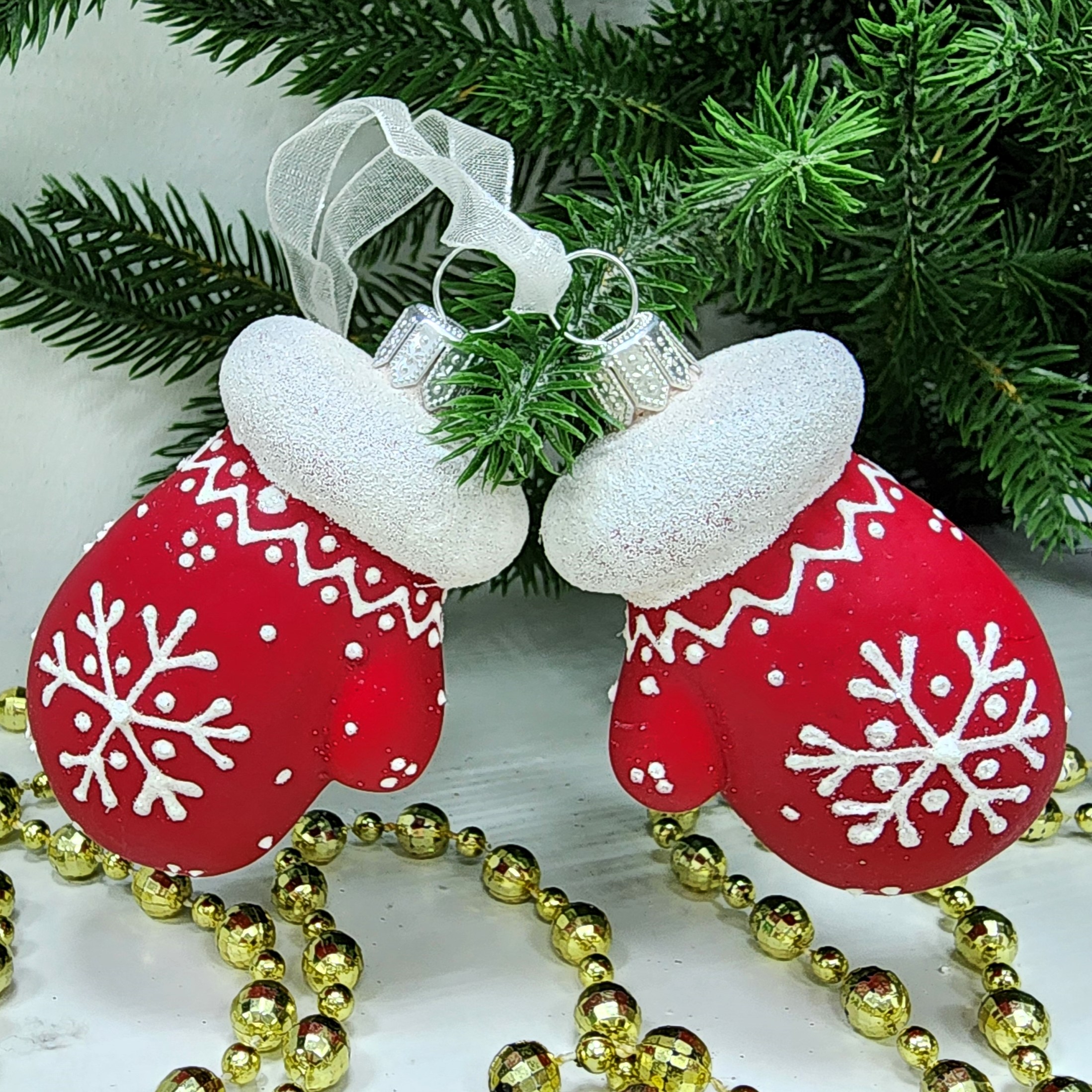 фото Набор ёлочных игрушек Две варежки