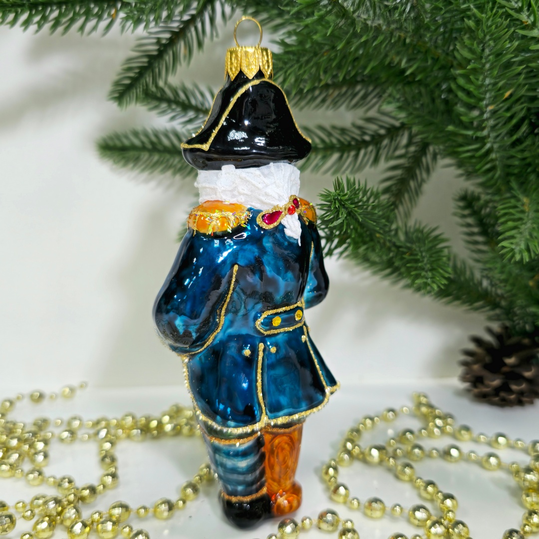 фото Irena-Co Стеклянная елочная игрушка Пират